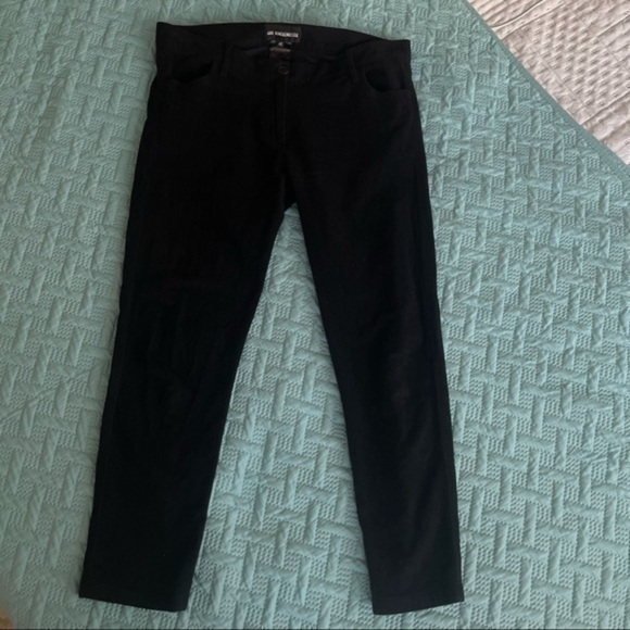 ANN DEMEULEMEESTER Black Felt Ankle High Trousers - Picture 2 of 12